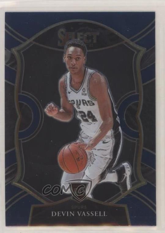 2020-21 Panini Select Concourse Retail Blue Devin Vassell #71 0g27