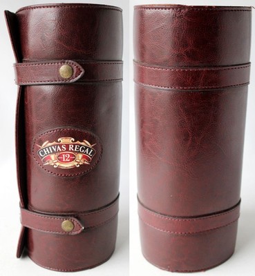 Chivas Regal Aged 12 Years Scotch Whisky Empty Leather Case New !