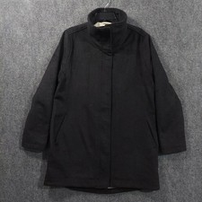Pendleton Coat Womens Medium Gray Wool Full Zip Collared Lined Pockets Warm