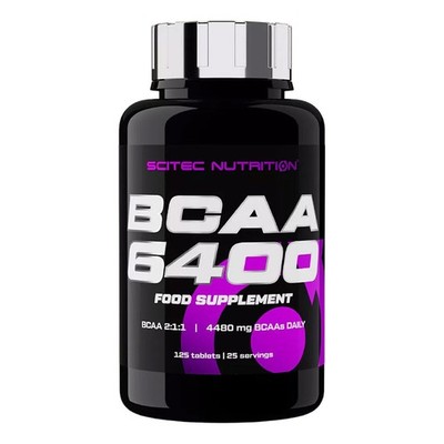 BCAA 6400 - 125 Tablets - Reduce Fatigue, Improve Endurance, Faster Regeneration
