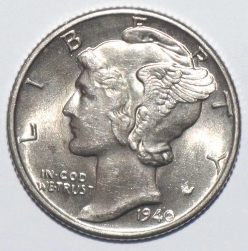 1940 Mercury Dime BU BRILLIANT UNCIRCULATED (K255)