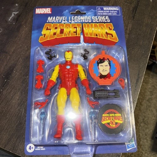 Marvel Legends Secret Wars Iron Man 6" Action Figure Retro 2024 Hasbro Sealed