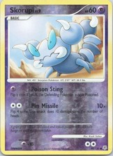 2007 Pokemon Diamond and Pearl Skorupi REVERSE HOLO #99/130