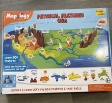 Imagimake Mapology USA Map with Capitals Foam Puzzle Learning Toy States Caps