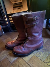 WW2 Double Buckle Upsons Officers Boots British Army  Size 9m