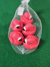 5 Pink Flamingo Rubber Duck Toy Lot / Jeep Duck Bath / Hobby Lobby / New In Bag