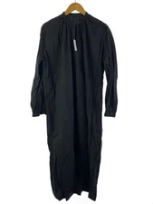 Snow Peak Cotton Poplin Band Collar Shirt Dress Black Size 3 New Made in Japan