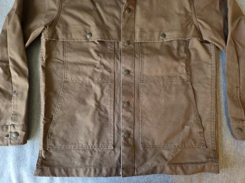 Filson Dry Tin Cloth Jac-Shirt | Small | Made in USA | Sepia | Discontinued image 10