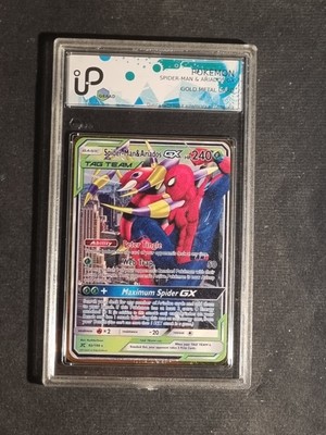 SPIDER-MAN - ARIADOS - POKEMON - GOLD METAL CARD - GRAD - ENGLISCH