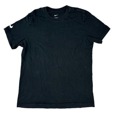 Nike T-Shirt Regular Kurzarm Schwarz Herren Large
