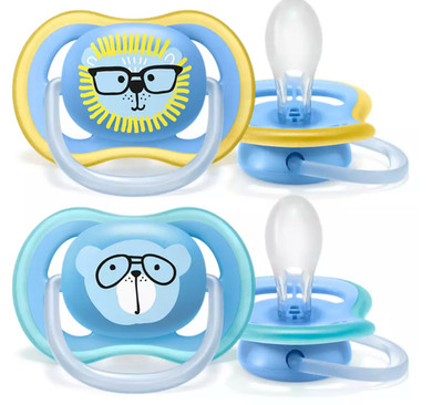 Philips Avent Schnuller Beruhigungssauger Ultra Air 18+ Monate Bär blau