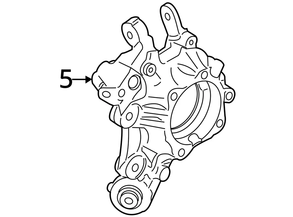 BMW M240i 230i G42 x-Drive Rear Right Wheel Hub Knuckle Assembly 2022 - 2024 OEM - Image 4 of 4