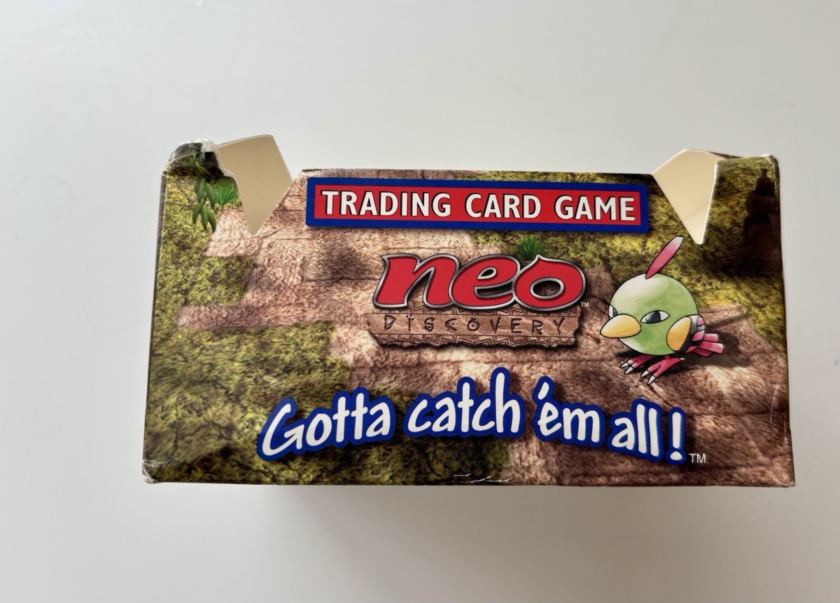 pokemon neo discovery booster box Empty 2001 Pokemon FIRST EDITION Neo Discovery Booster Box No Packs RARE