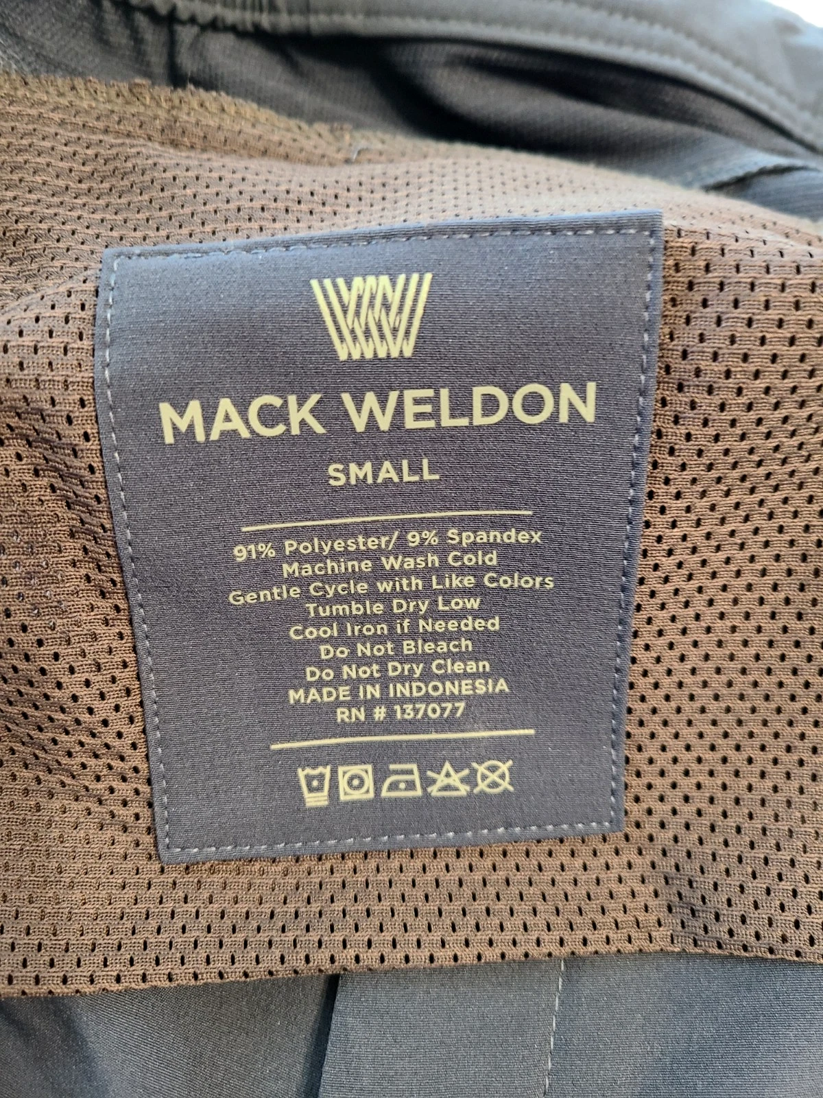 Mack Weldon Pant Men Blue Jogger Radius Stretch Navy-SM- 137077
