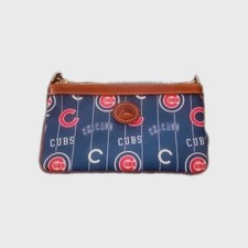 Dooney & Bourke Chicago Cubs Blue Leather Clutch, Wallet.
