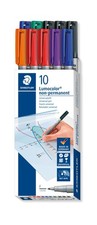 STAEDTLER 316 B10 STAEDTLER Lumocolor Marcatore Non Permanente 316F, Confezione da 10