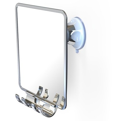 Luxo Fogless Shower Mirror, Shower Mirror for Shaving with Removable Razor Att..