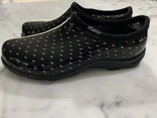 Sloggers WO’s Waterproof Black Polka Dot  Shoes Women's 9 Excellent!