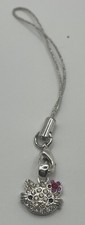 Sanrio Avon Hello Kitty Charm Pink Silver Rhinestones  2004
