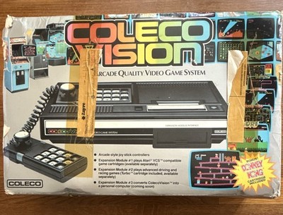 Coleco ColecoVision Console w/ Box, Joystick Controllers, RF MPN 2400