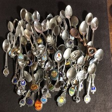 HUGE Lot of Souvenir SPOONS J37