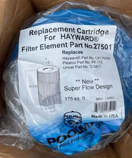Poolman 27501 Filter Element Cartridge 8 15/16" x 28 3/16" Replaces CX1750RE