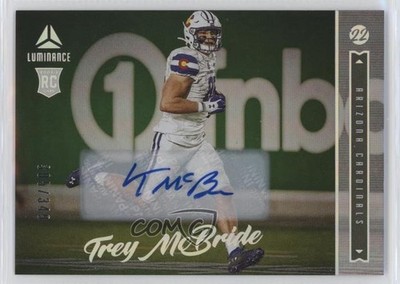 2022 Panini Luminance Rookie Auto 305/349 Trey McBride #198 Rookie Auto RC 0us4