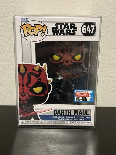 NEW! Star Wars Funko 647 Darth Maul 2023 Fall Con Exclusive!