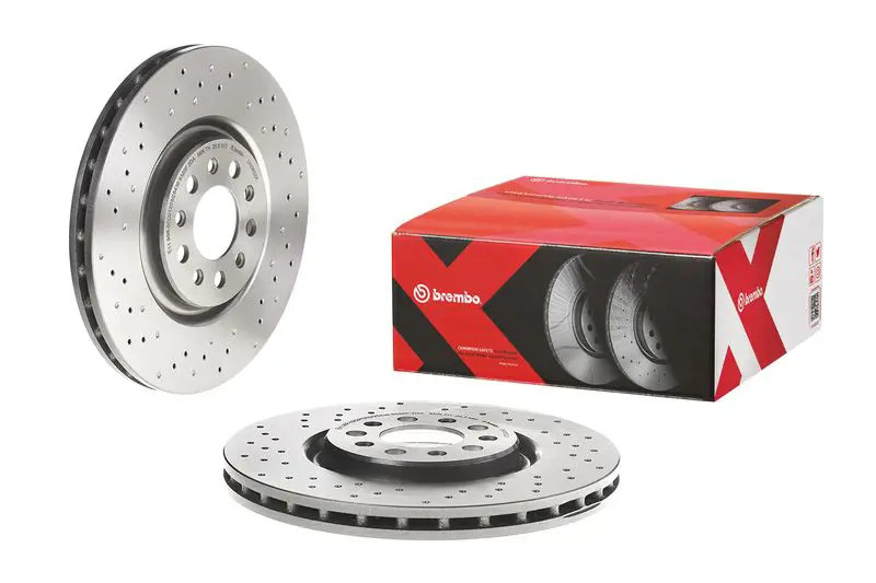 Disco freno perforato/ventilazione interna 09.9365.2X BREMBO per ALFA ROMEO JEEP - Immagine 2