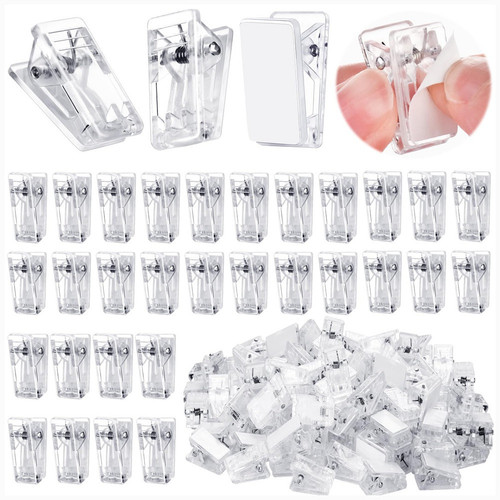 Self Adhesive Clips, 100PCS Plastic Tapestry Wall Hanging Clips for Office,2375