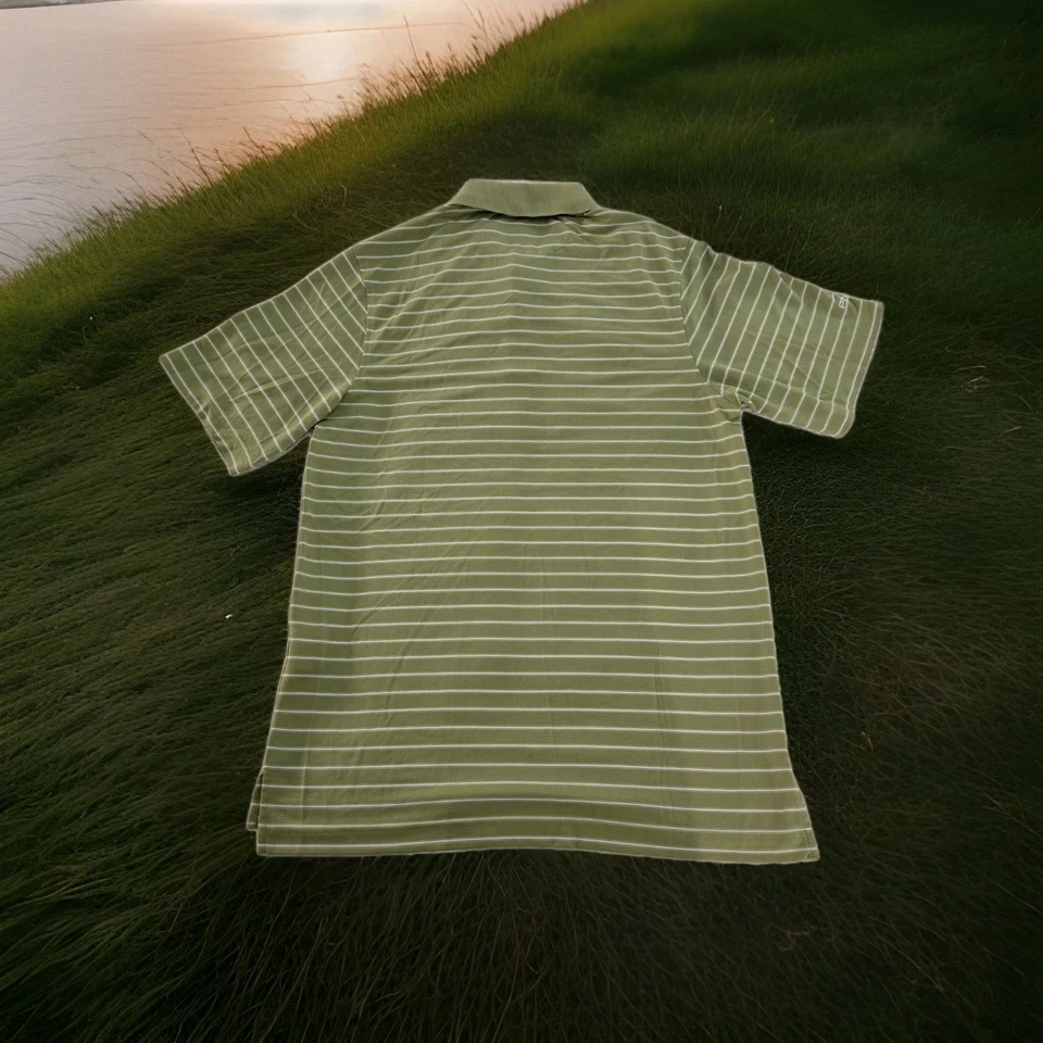 Camisa polo masculina de golfe Ping Performance verde média elástica  - Imagem 3 de 4