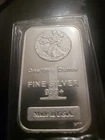 Walking Liberty Highland Mint 1 Troy oz .999 fine silver Waffle Back bar