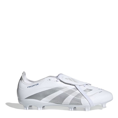 Adidas Herren weiß & silber Predator League FT FG Fußballschuhe UK 7 Ref 63