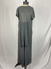 Calvin Klein Collection Size Medium Vintage Gray Semi Shear Cocktail Set