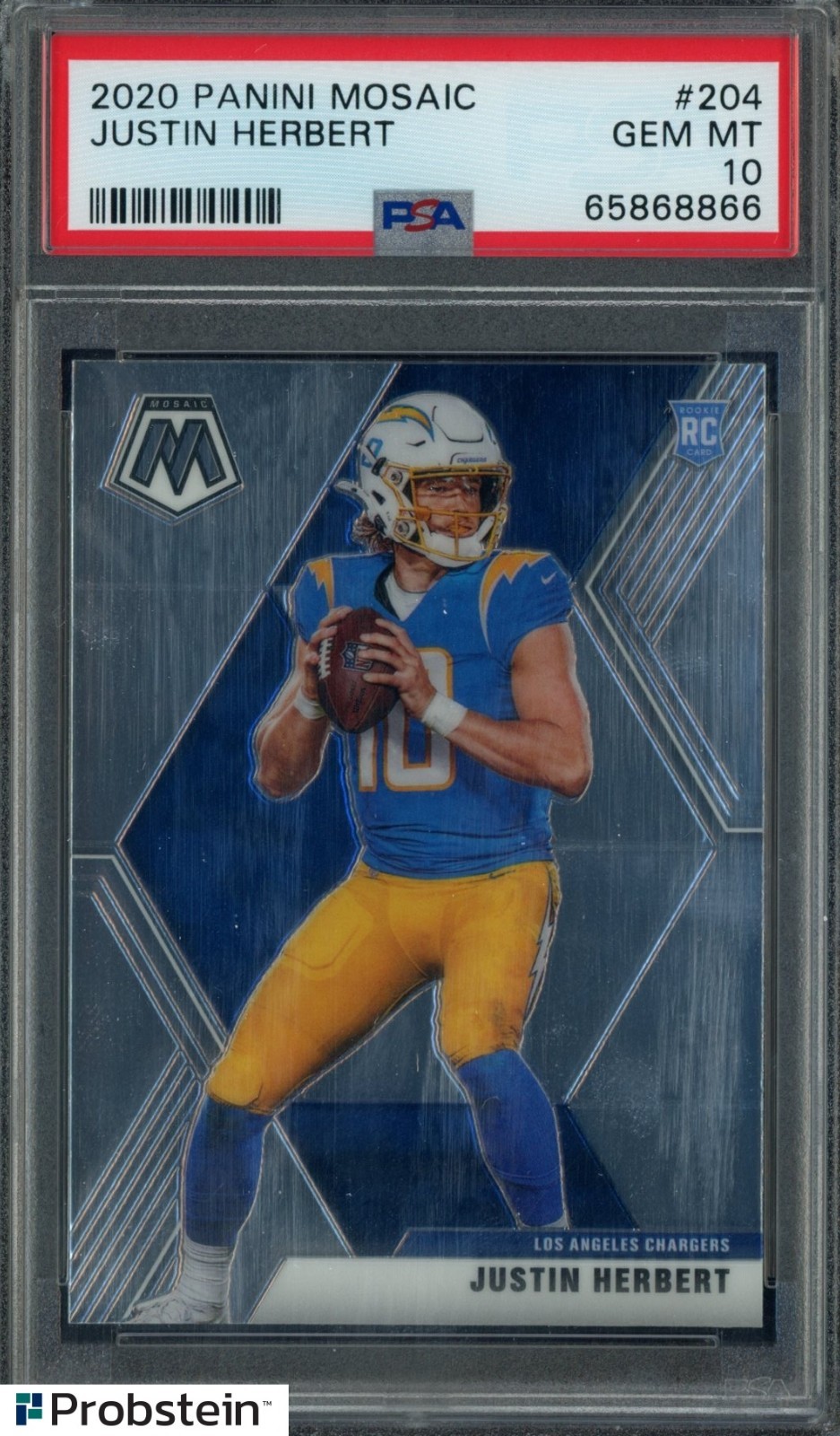 Justin Herbert Panini Mosaic #204 Base