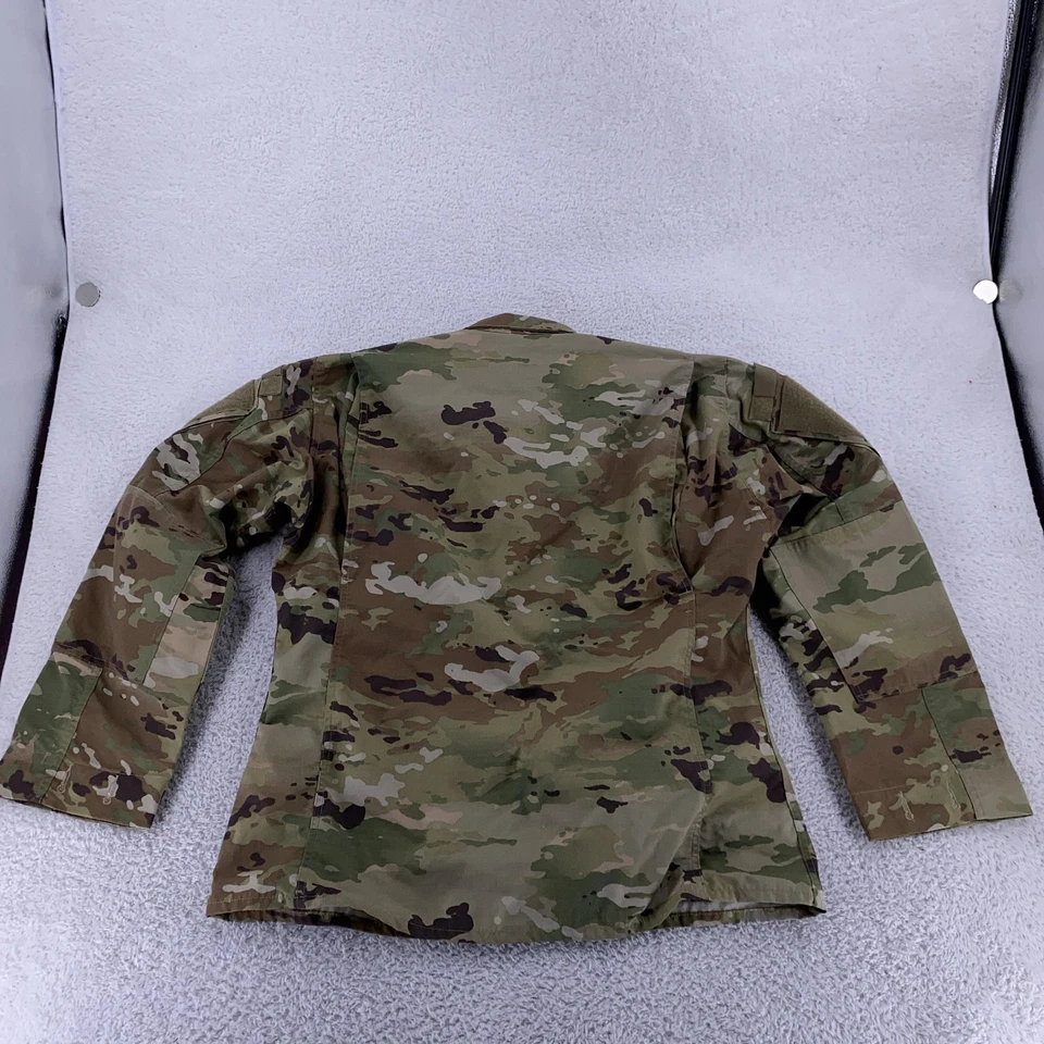 Army Combat Camouflage Uniform Coat Mens Medium Regular Insect Repellent Jacket - Image 4 of 4