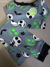 The Nightmare Before Christmas Glow In Dark Halloween Kids Tight Fit Pajama Set