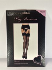 Leg Avenue 2 PC Spandex Sheer Garter Belt and Stocking Set Plus Size