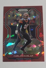 2020 Panini Prizm - Carlos Dunlap #53 Red Ice Prizm