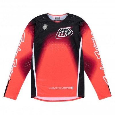 Troy Lee MX Motocross Trikot Herren - Erwachsene SE Pro Array - Infrarot, Schwarz