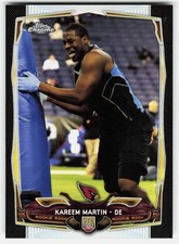 2014 Topps Chrome Black Refractors Kareem Martin Rookie #162 Cardinals RC,/299