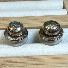 Sarda Bali Artisan Sterling Earrings 8mm Filigree Ball Convertible