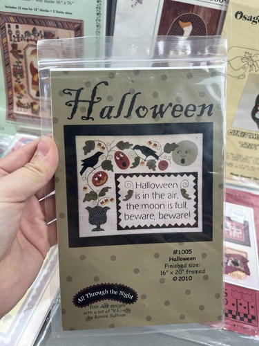 Lot of 9 Quilt Patterns : Christmas & Halloween - Tree Skirt / Samplers Appliqué - Picture 10 of 12