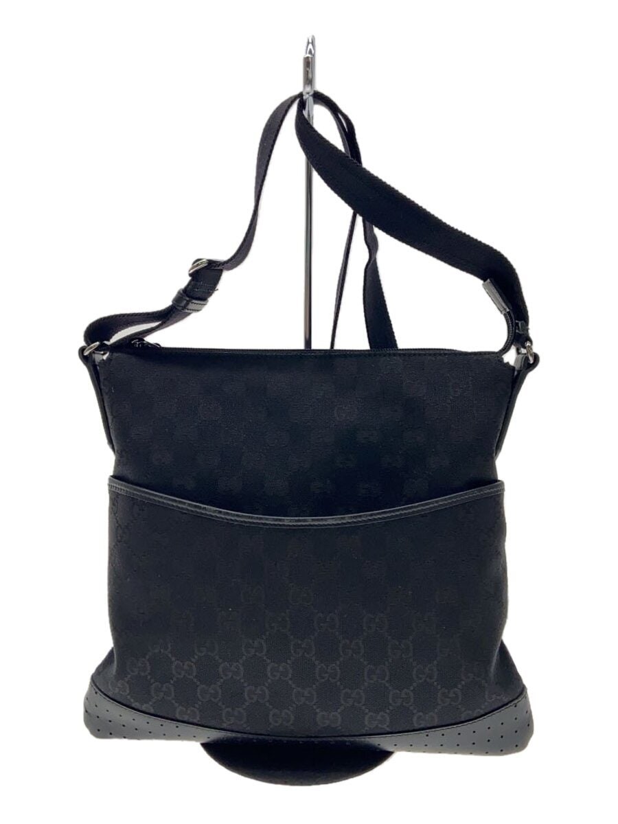 GUCCI Black Canvas Shoulder Bag 145857