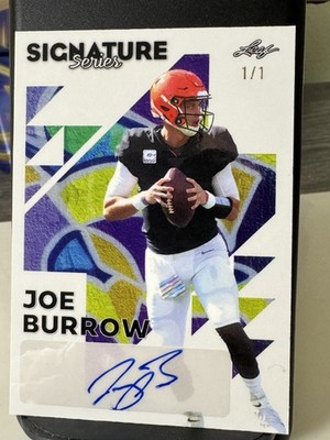 Leaf 2023 Signature Series Joe Burrow #BA-JB1 Autograph 1/1 One of One