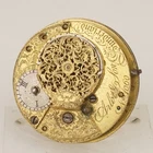 Rare! 1820 ARLOT & SON Fusee Pocket watch Movement Men's no repeater duplex RAR