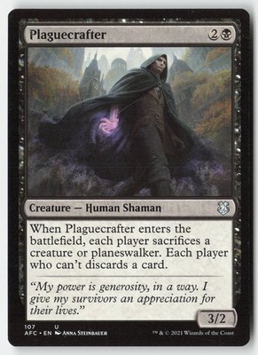 MTG - Plaguecrafter #107 - Regular - AFC Forgotten Realms Commander