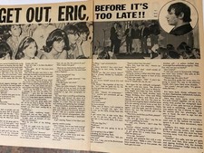 The Animals, Eric Burdon, Two Page Vintage Clipping