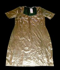 BOOHOO PLUS METALLIC BRONZE SWEETHEART MINI DRESS SIZE 12