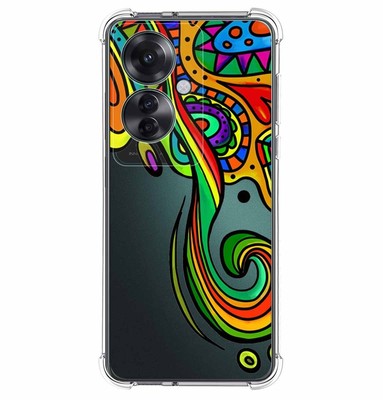 LIUZIHAN Cover per Oppo Reno 11F 5G, Custodia Antiurto Elegante e Robusta con Supporto per Telefono Cellulare, Case Cover per Oppo Reno 11F 5G.(Rosso